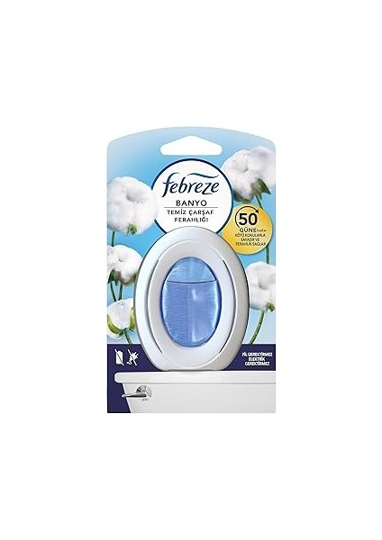 Febreze Hava Ferahlatıcı Banyo Oda Kokusu Temiz Çarşaf Ferahlığı