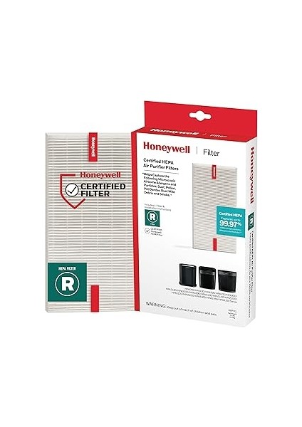 Honeywell Hepa Hava Temizleyici Filtre R, Hpa 100/200/300 ve 5000 Serisi Için 1'li Paket - Havadaki