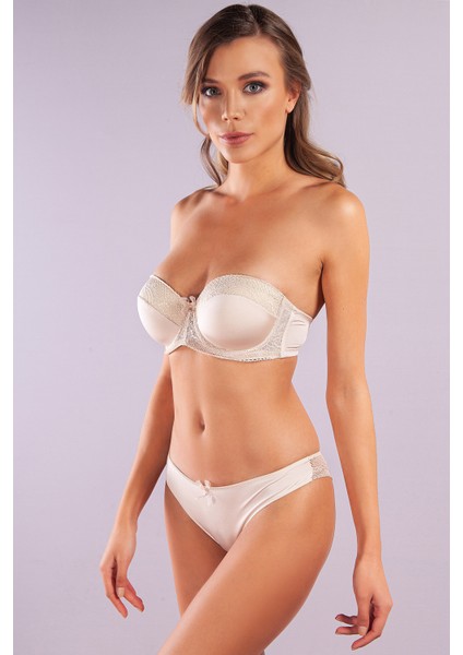 Gala Balconette Foam Cup Lace Bra, Ten Konforlu ve Şık Sütyen, Strapless indirimleri