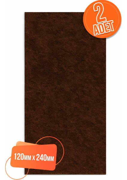 2 Ad Yapışkanlı Keçe Mobilya Masa Sandalye Parke Zemin Ayak Koruyucu Kaydırmaz Keçesi 120MM x 240MM