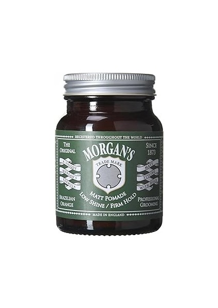 Morgan's Low Shine Matt Pomade -Sert Tutuş, Mat Saç Şekillendirici Pomad (Green Label) 100 gr