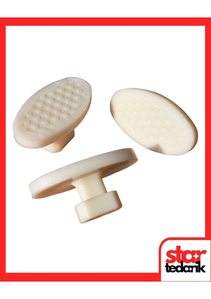 Pdr Boyasız Göçük Düzeltme Plastiği Köşe Elips Düz Çap 49X27MM - D. N6 - Natural Beyaz