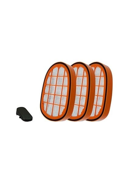 Supervac Speedpro Uyumlu Hazne Filtresi 3 Adet, Boru Butonu Hediyeli