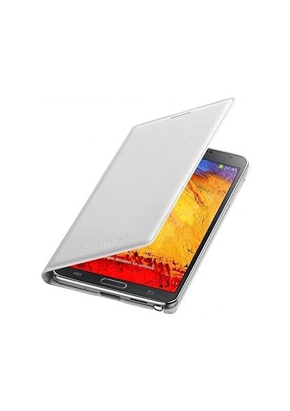 EF-WN900BWEGWW Flip Wallet Case Note 3 Için Klasik Beyaz