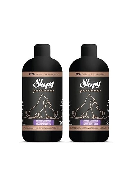 Sleepy Petcare Lavanta Yağlı Evcil Hayvan Şampuanı 500 ml x 2 Adet