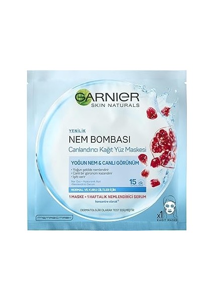 Nem Bombası Canlandırıcı Kağıt Maske