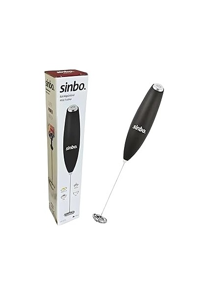 Elektrikli Süt Köpürtücü, Pilli Mikser, Paslanmaz Çelik Çırpıcı Uçlu, Siyah STO-6723