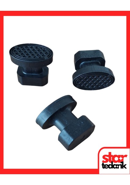 Pdr Boyasız Göçük Düzeltme Plastiği Köşe Elips Düz Çap 25X15MM - D. N6 - Siyah