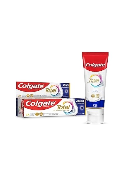 Total Aktif Koruma Gelişmiş Beyazlık Diş Macunu 75 ml
