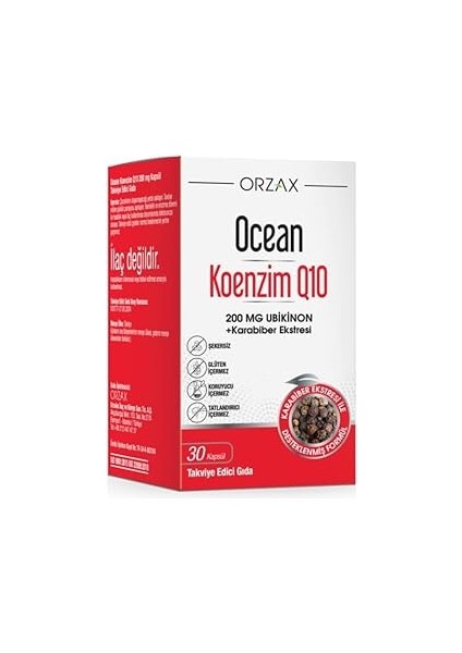 Nevka Ocean COQ10 200 Mg 30 Kapsül