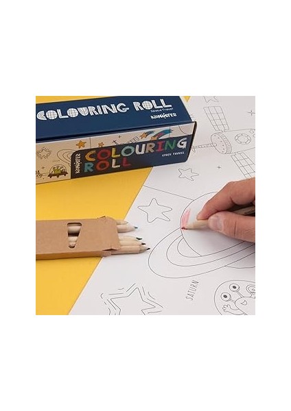 Uzay Macerası Boyama Rulosu