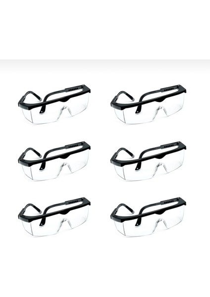 S-400 Gözlük Şeffaf Korumalı Iş Güvenlik Gözlüğü (6 Adet) modelleri