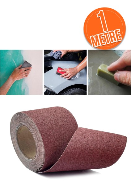 14X100 cm Su Zımpara 060 Kum Ince Yüzey Zımparalama Kağıdı Suya Dayanıklı