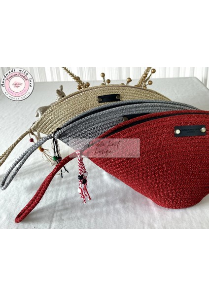 Bailey Tress V Clutch El Çantası Makyaj Çantası Abiye Çanta Portföy Çanta Hediyelik