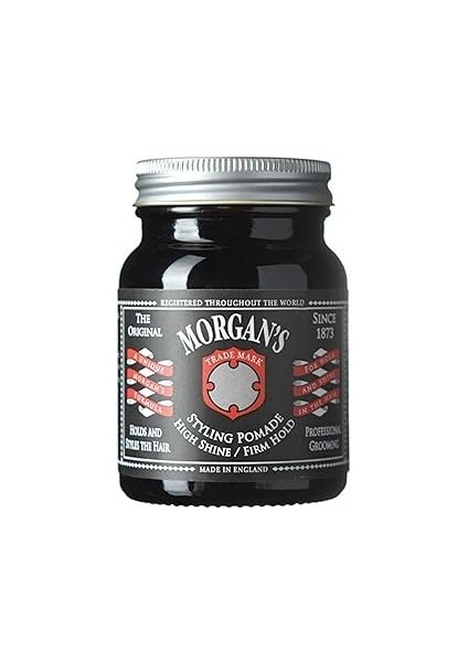 Morgan's Pomade High Shine Firm Hold Styling Pomade -Sert Tutuş, Parlaklık Veren Saç Şekillendirici