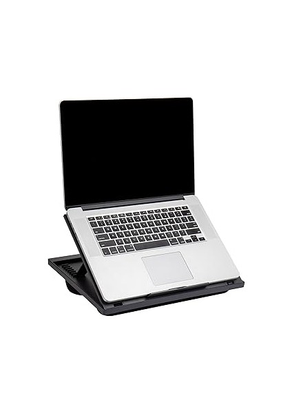 Mind Reader Ltadjust-Blk Ayarlanabilir Taşınabilir Çalışma Masası, 8 Pozisyonlu ve Entegre Yastıklı