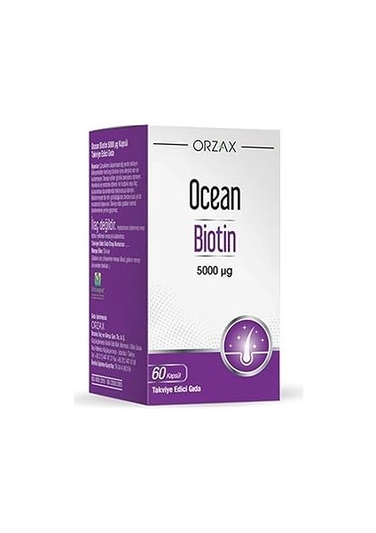 Ocean Biotin 5000MCG 60 Kapsül