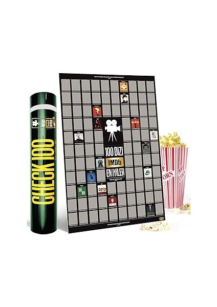 CHECK100 Imdb Top 100 Kazıkazan Di̇zi̇ Hediyelik Poster