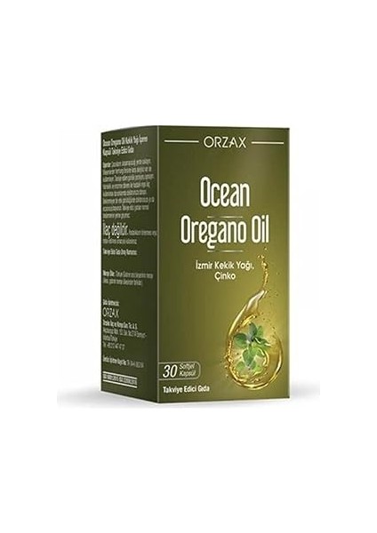 Orzax Ocean Oregano Oil 30 Kapsül