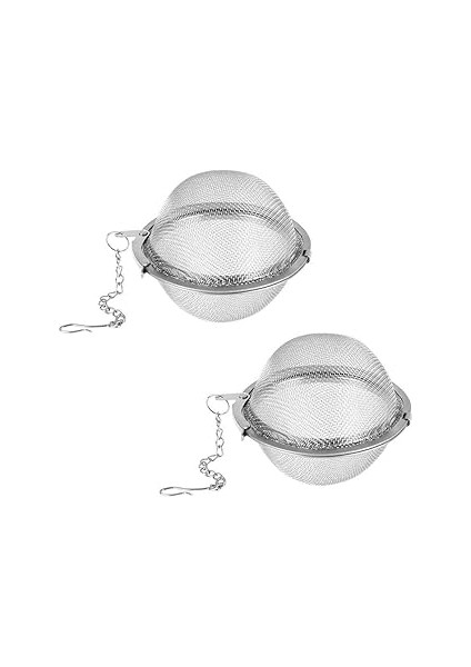 Golf Çay Demleyici, 2 Adet File Çay Demleyici, Çay Filtresi, Çay Aralıklı Difüzör, Geniş Zi