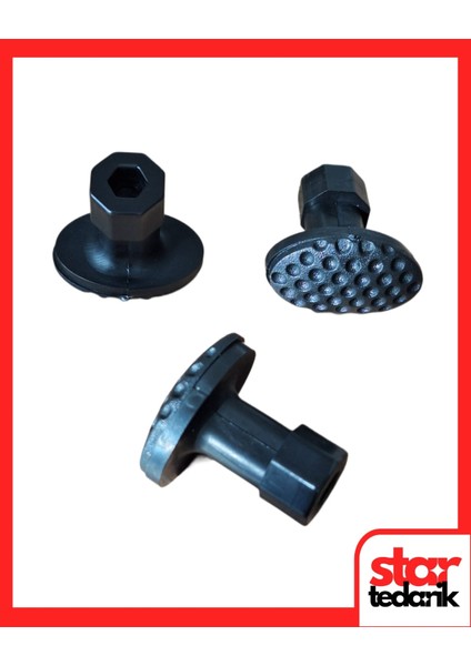 Pdr Boyasız Göçük Düzeltme Plastiği Siyah Elips 25X16 mm - D. N6 - Siyah