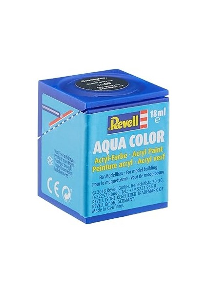 Revell - Su Bazlı Maket Boyası Granit Grisi Mat 18 ml (36169)