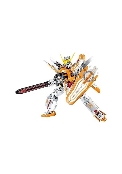 Im.master Stem Robot Savaşçı Yapım Seti, 833 Parça Eğitici Bloklar, Turuncu