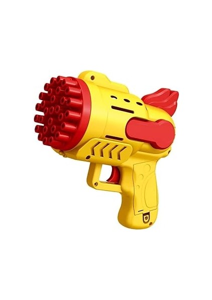 Tuffy's Pilli Köpük Tabancası Baloncuk Makinesi Xl Boy Şık Tasarım 29 Delikli Bol Köpük (Sarı)