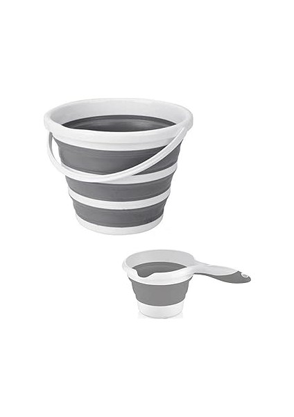 Katlanabilir Akordiyon 2li Kova ve Maşrapa Set