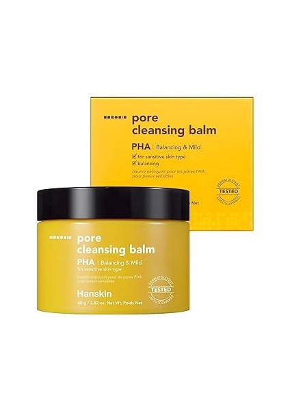 Hanskin Pore Cleansing Balm Bha - Hassas ve Kuru Ciltler Için Gözenek ve Makyaj Temizleme Balmı