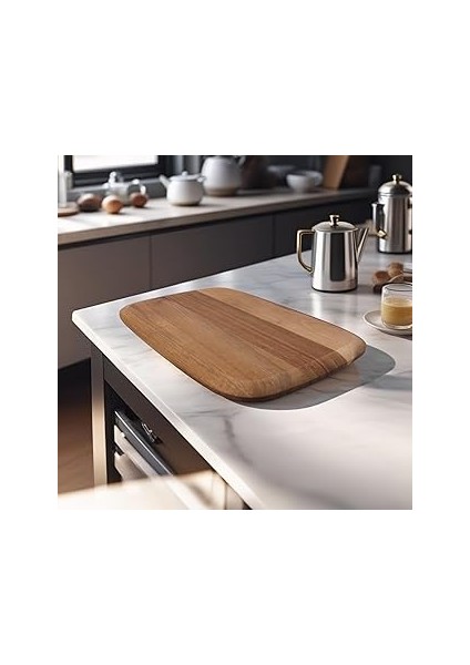 Deconox Akasya Kesme Tahtası Antibakteriel Yıkanabilir Doğrama Tahtası Dikdörtgen 30X20CM | Antibak