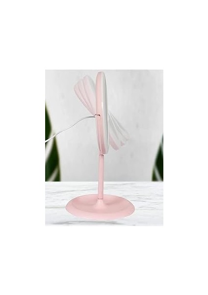 Mobee Dokunmatik LED Işıklı USB Li Yuvarlak Masa Üstü Makyaj Aynası Güzellik Ledli Makyaj Aynası