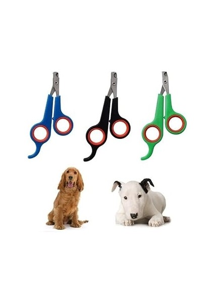 A1 Renkli Kedi Köpek Tırnak Makası, Paslanmaz Çelik Evcil Hayvan Kedi Köpek Tırnak Makası 12 cm (As