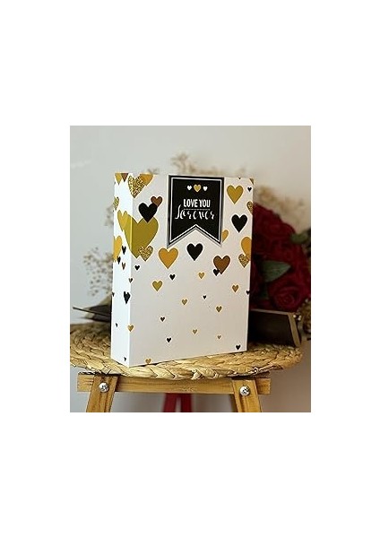 Rabsev Fotoğraf Albümü 10X15CM 200 Lük Renkli Love You Desenli Anı Albümü