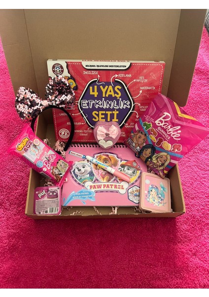 Barbie Kutusu & Çocuk Akademi 4 Yaş Etkinlik seti & Kız Çocuk Hediye Seti & Zeka Gelişimi, Sulu Boyama Kitaplı Hediye Kutusu #Tatilhediyesi #Doğumgünühediye