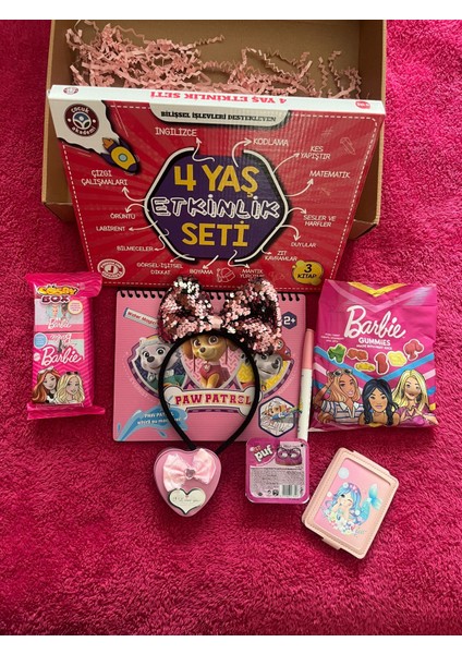 Barbie Kutusu & Çocuk Akademi 4 Yaş Etkinlik seti & Kız Çocuk Hediye Seti & Zeka Gelişimi, Sulu Boyama Kitaplı Hediye Kutusu #Tatilhediyesi #Doğumgünühediye fiyatları