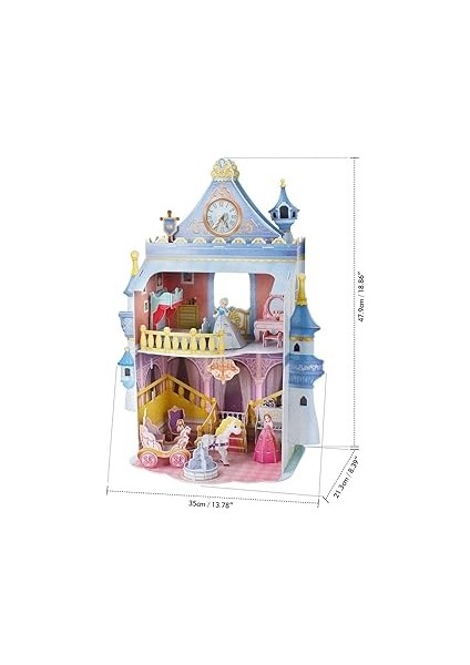 Cubicfun 3D Puzzle CUB/P809H 81 Parça Puzzle Fairytale Castle