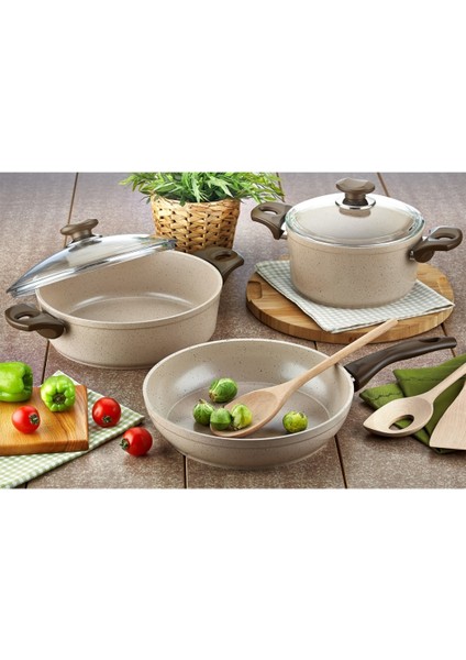 Gülsan Safran Granit 5 Parça Set