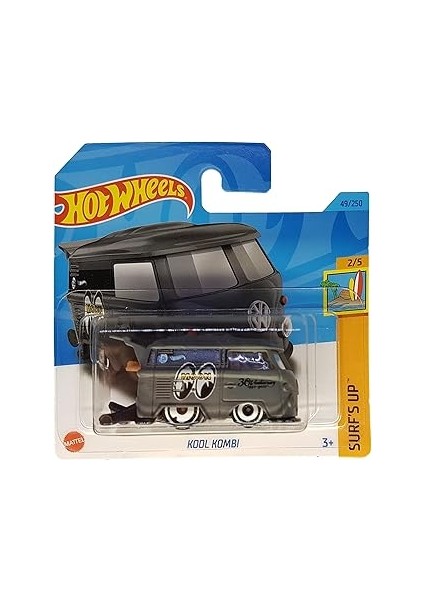 Hot Wheels - Kool Kombi - Surf´s Up 2/5 - HKK80 - Short Card - Mooneyes - Vw Volkswagen - Gri - Mat