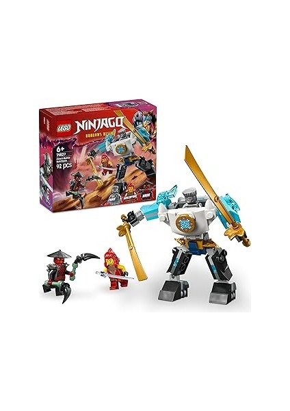 Ninjago Zane’ın Savaş Zırhı Mech’ı 71827-6 Yaş ve Üzeri Çocuklar Için 3 Minifigürlü Yaratıcı O