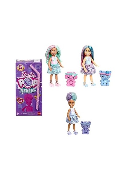 Chelsea Pop Reveal Bebek Seti, Atıştırmalık Serisi, Kokulu Küçük Bebek, Karnına Bastırılabil