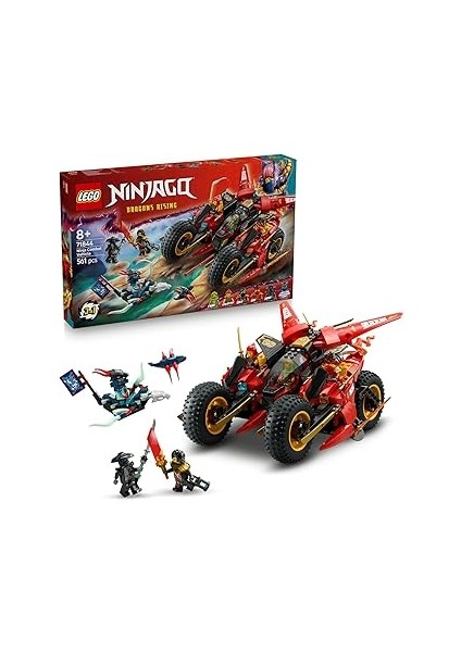 Ninjago Ninja Savaş Aracı 71844-8 Yaş ve Üzeri Çocuklar Için 2 Ninja Motosikleti, 1 Jet ve 6 M