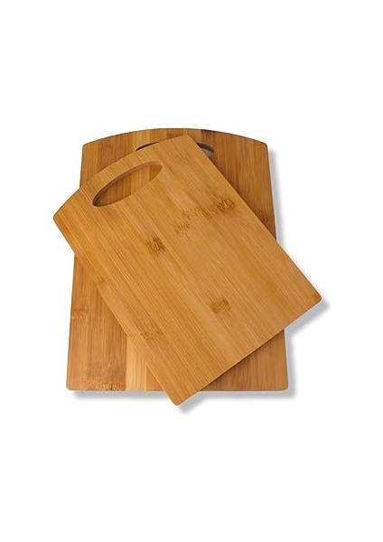 Deconox 2 Boy Bambu Kesme Tahtası Seti, Bambu Kesim Tahtası, Bambu Et Tahtası | Pratik ve Dayanıklı