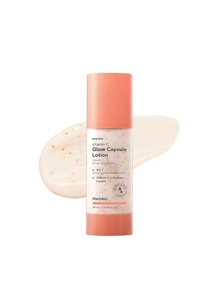 Hanskin Vitamin C Glow Capsule Lotion – C Vitaminli Aydınlatıcı Kapsül Içeren LOSYON,80ML