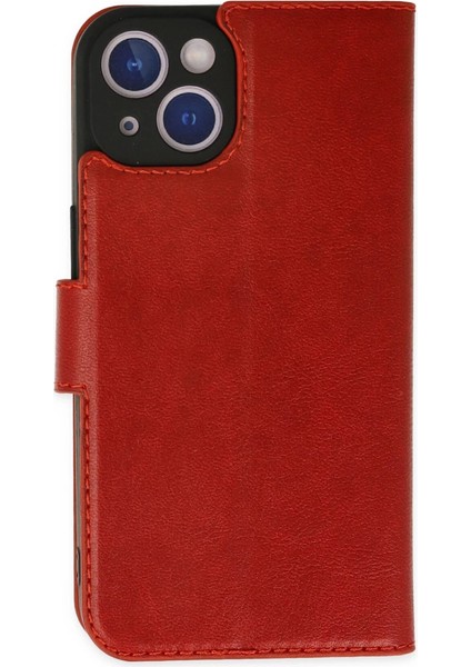 Iphone 14 Kılıf S Kapaklı Kılıf - Kırmızı
