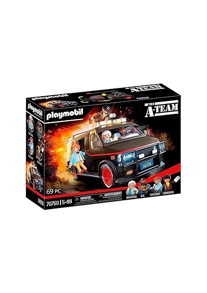 Playmobil 70750 A Takımı Minibüsü, A Takımı Hayranları Için Harika, Otomobil Meraklıları Için Kolek