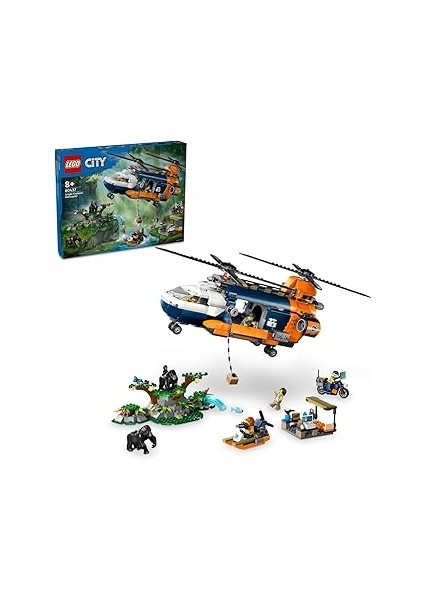 City Orman Kaşifinin Helikopteri Kamp Yerinde 60437-8 Yaş ve Üzeri Çocuklar Için Yaratıcı Oyun