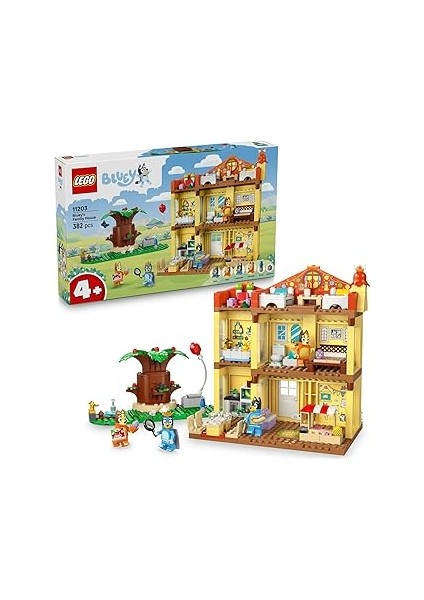 Bluey: Bluey’nin Aile Evi 11203-4 Yaş ve Üzeri Çocuklar Için Ev Içeren Yaratıcı Oyuncak Yapım
