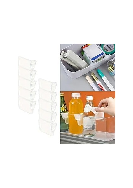 10'luşeffaf Buzdolabı Yan Kapı Düzenleyici Buzdolabı Dolap Içi Bölümleyici Aparatlar