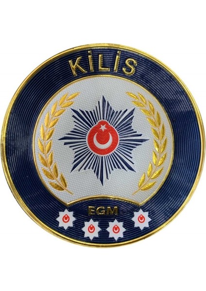 Kilis Polis Kol Arması 3D Plastik Tpu, Yeni Tip, Cırtlı, Standart Ölçü, 1.sınıf Kalite